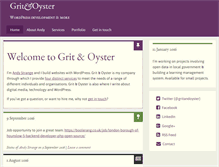 Tablet Screenshot of grit-oyster.co.uk